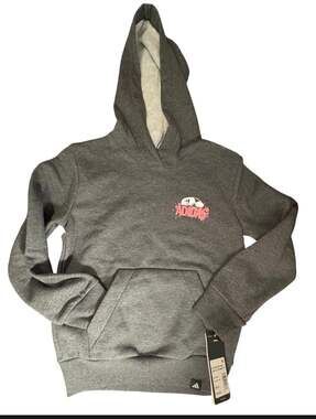Adidas Kids Gray Soccer Graphic Pullover Hoodie